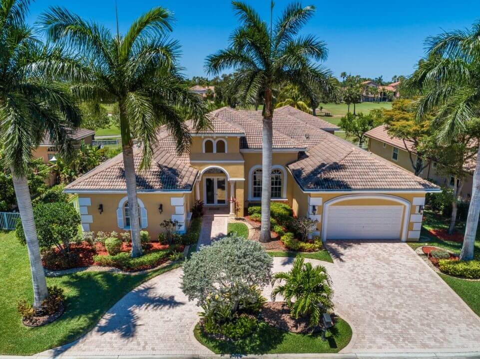 aerial photo of large home